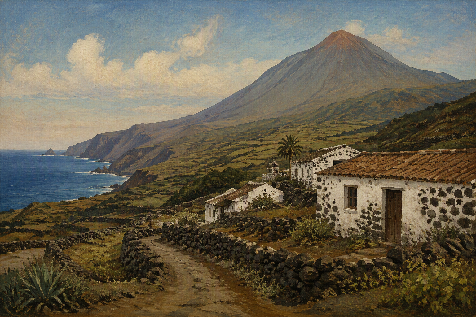 El Hierron perinteinen saarimaisema ja historiallisia rakennuksia El Hierron perinteinen saarimaisema ja historiallisia rakennuksia