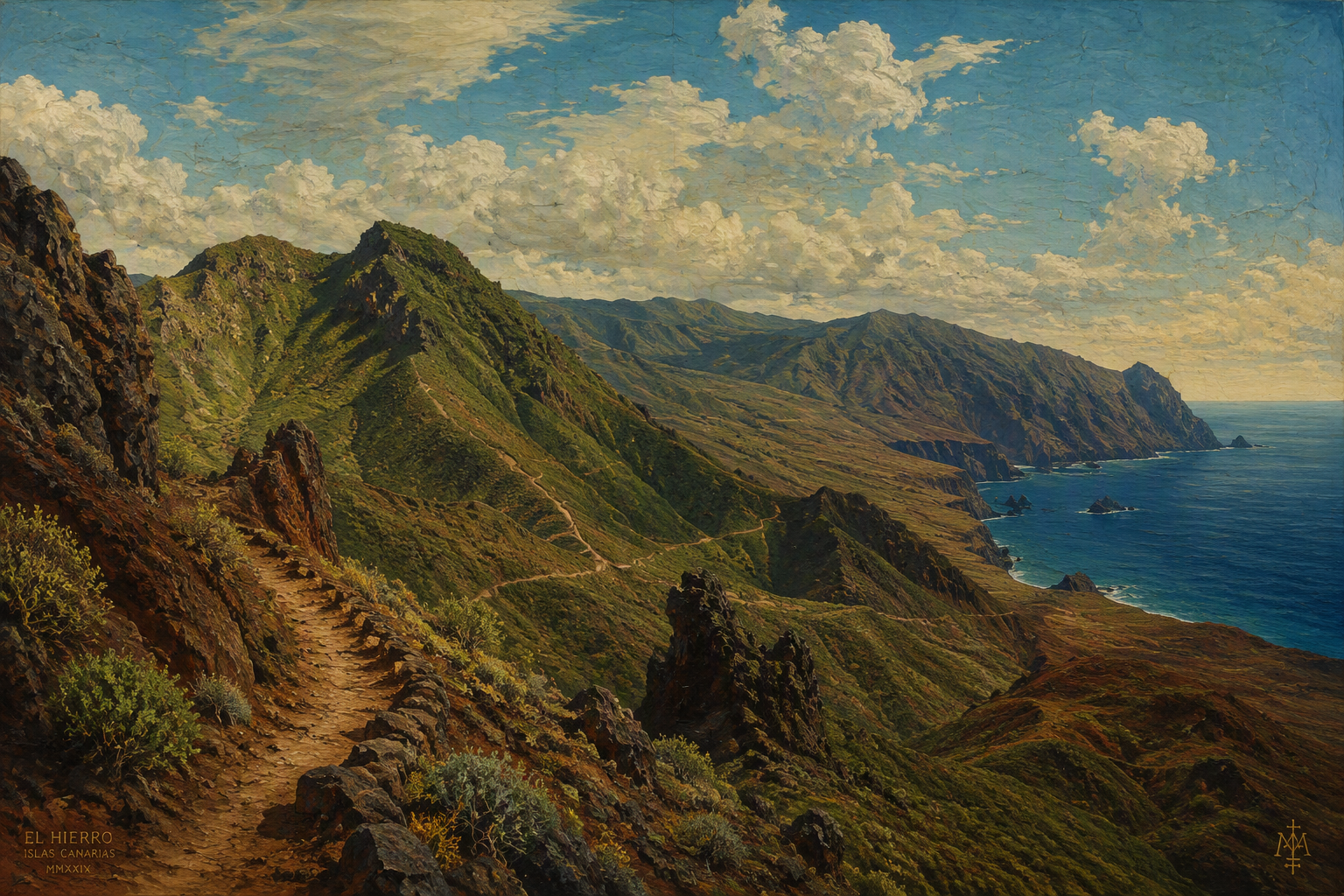 El Hierron vuoristoinen vaellusreitti ja upeat maisemat